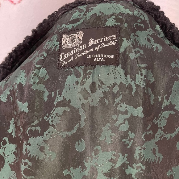 Real Persian Lamb Fur coat with Mink fur collar - Picture 7 of 11